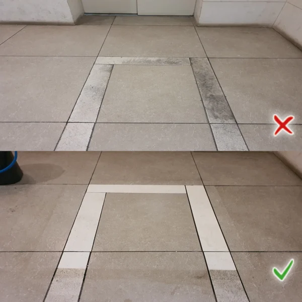 תמונה המציגה לפני ואחרי השימוש ב FABER 30