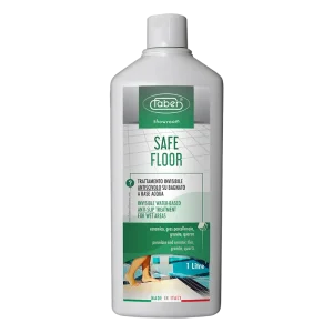 מיכל בנפח 1 ליטר של החומר SAFE FLOOR חומר מקצועי ליצירת אנטיסליפ על אריחי קרמיקה ופורצלן