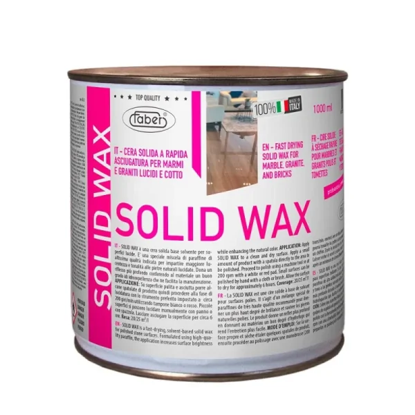 SOLID WAX וקס מקצועי לקירות אבן וחיפויי שיש