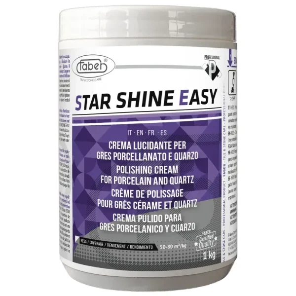 614 STAR SHINE EASY - משחה להברקת פורצלן קרמיקה וקוורץ בהירים - 1 ק"ג